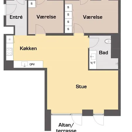 Apartment Great 2-bed Wbalcony In Harbour Odense